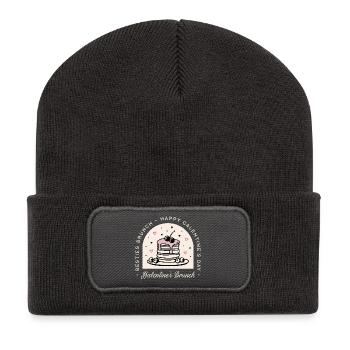 Meilleures amies de Galentine : brunch party - Beanie recyclé à patch - charbon - Devant