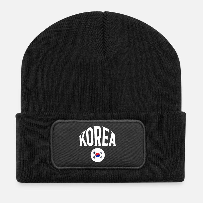 Korea - Recycled Patch Beanie - black