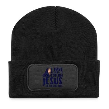 J’ai décidé de suivre l’art de la foi chrétienne de Jésus - Beanie recyclé à patch - noir - Devant