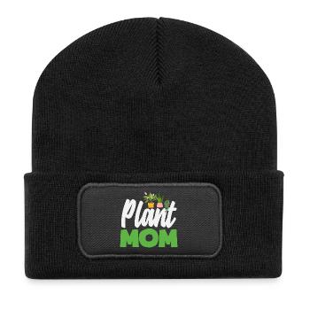 Plant lover mom - Recycled Patch Beanie - black - Front