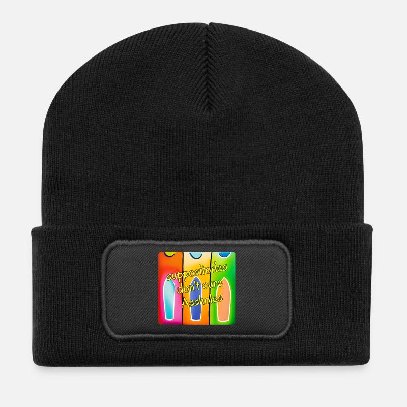 Suppo.EN - Beanie recyclé à patch - noir