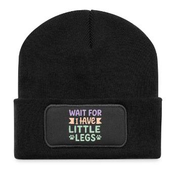 Le chien dit Humour Mème Humour, Drôle, petites jambes drôles - Beanie recyclé à patch - noir - Devant