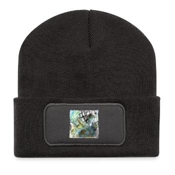 Avion - Beanie recyclé à patch - charbon - Devant