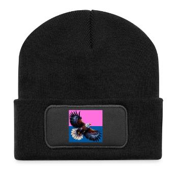 eagle - Recycled Patch Beanie - black - Front