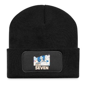 67 Snowboarding Six Seven Memes - Recycled Patch Beanie - black - Front