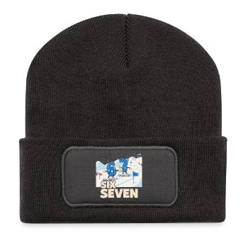 67 Snowboarding Six Seven Memes - Recycled Patch Beanie - dark grey - Front