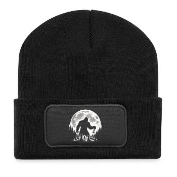 Bigfoot Chess Player - Recycled Patch Beanie - black - Front