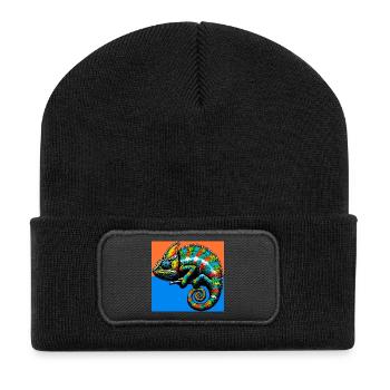 chameleon - Recycled Patch Beanie - black - Front