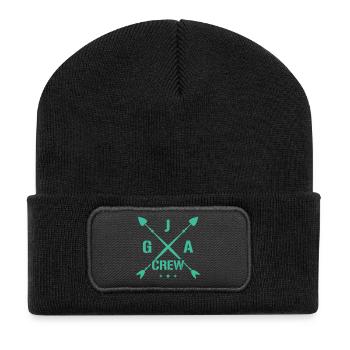 Jga Crew - Recycelte Patch Beanie - Schwarz - Vorne