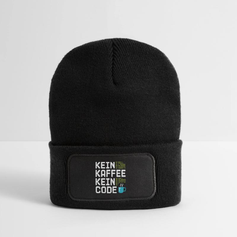 No Coffee No Code Programmeur Informaticien Beanie recyclé à patch