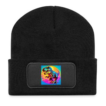 dinosaur - Recycled Patch Beanie - black - Front