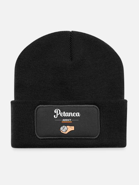 Petanque Addict Spain - Recycled Patch Beanie - black