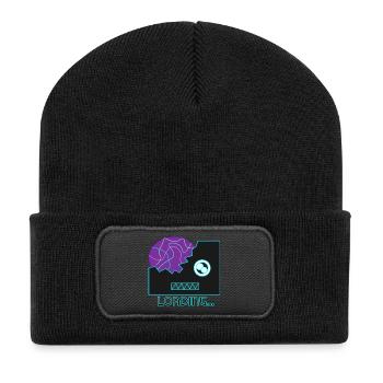 Cyberpunk Robot Neon - Recycled Patch Beanie - black - Front
