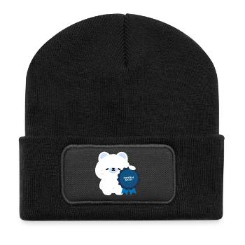 Certified Chaos Polar Bear - Recycled Patch Beanie - black - Front
