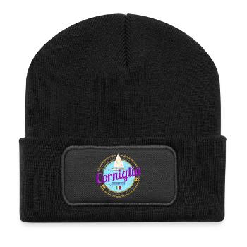 Corniglia Cinque Terre La Spezia Italy Souvenir - Recycled Patch Beanie - black - Front