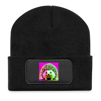 hedgehog - Recycled Patch Beanie - black - Front
