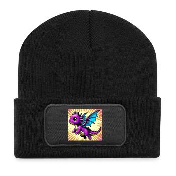 dragon - Recycled Patch Beanie - black - Front