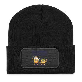 Levain : laissez fermenter le levain vivant - Beanie recyclé à patch - noir - Devant