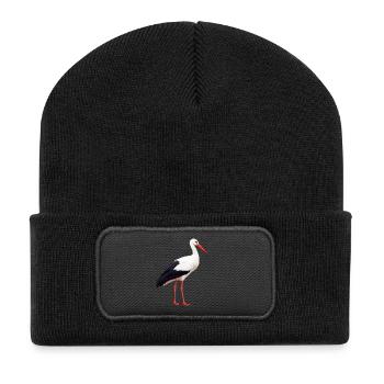 stork - Recycled Patch Beanie - black - Front