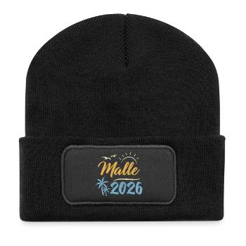 Malle 2026 - Recycled Patch Beanie - black - Front
