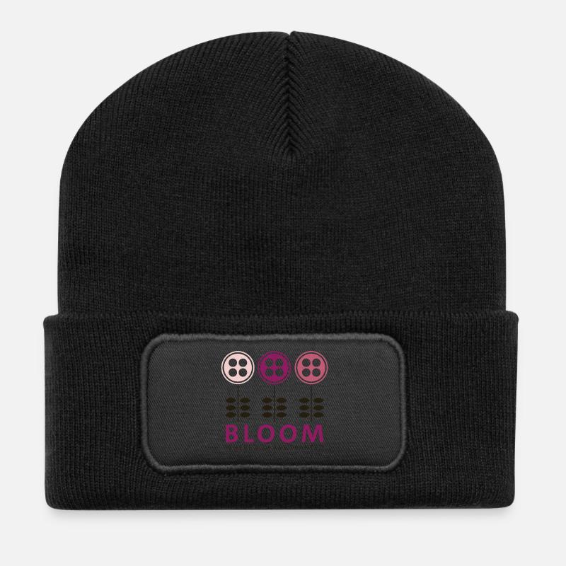 Bloom - Recycled Patch Beanie - black