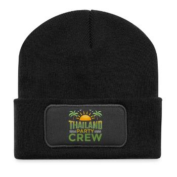 Équipage de la fête en Thaïlande - Beanie recyclé à patch - noir - Devant