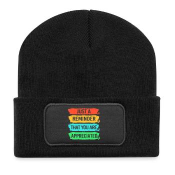 Employee of the Week Employee of the Month - Recycled Patch Beanie - black - Front