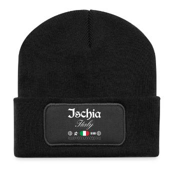 Souvenir de voyage Ischia Italy Streetwear - Beanie recyclé à patch - noir - Devant