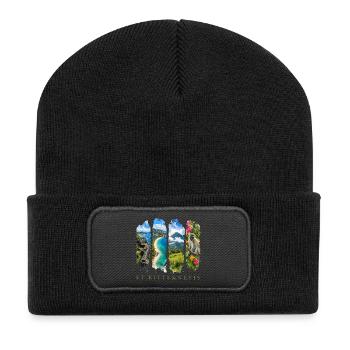 Voyage à Saint-Christophe-Nevis – Île des Caraïbes et culture - Beanie recyclé à patch - noir - Devant