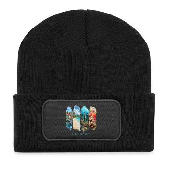 Grenada Holiday Travel – Caribbean Spice Island - Recycled Patch Beanie - black - Front