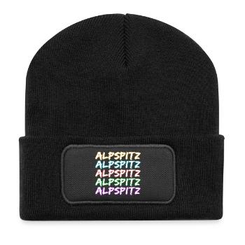 Alpspitz as mountaineering - Recycled Patch Beanie - black - Front