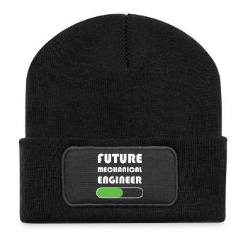 Maschinenbau Ingenieur - Recycelte Patch Beanie - Schwarz - Vorne