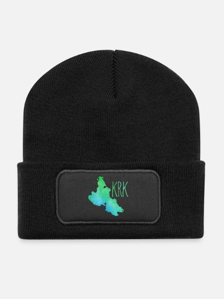 Krk - Recycelte Patch Beanie - Schwarz