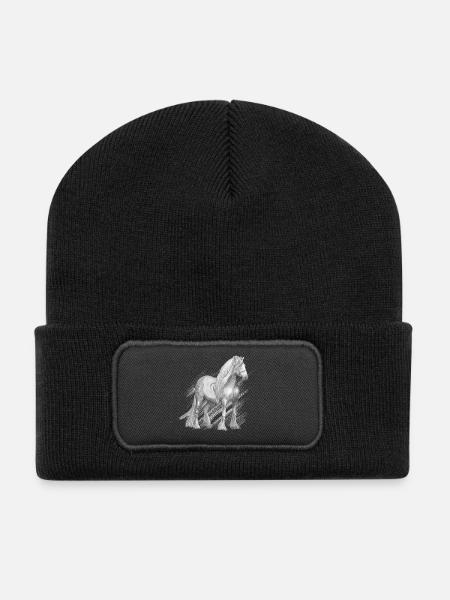 Kaltblüter - Recycelte Patch Beanie - Schwarz