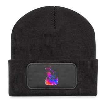Riesenrad - Recycelte Patch Beanie - Dunkelgrau - Vorne