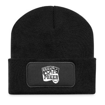 POKER - Las Vegas gamble - Recycled Patch Beanie - black - Front