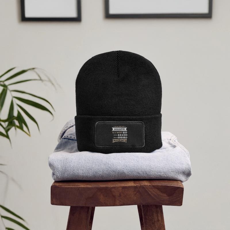 fiscale comptable comptable auditeur contrôleur de bureau Beanie recyclé à patch
