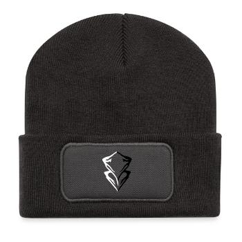 Gipfel-Berg-Logo - Recycelte Patch Beanie - Dunkelgrau - Vorne