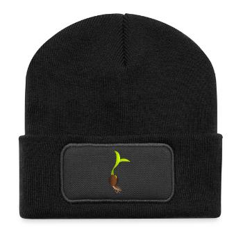 seedling - Recycled Patch Beanie - black - Front