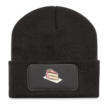 Gâteau à la crème de tarte crème gâteau de cuisson Idées cadeaux - Beanie recyclé à patch - charbon - Devant