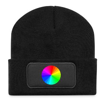 color Wheel - Recycled Patch Beanie - black - Front