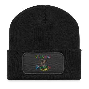 Vous lavé vu ? - Beanie recyclé à patch - noir - Devant