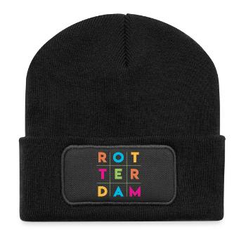Rotterdam - Netherlands - Holland - Randstad - Recycled Patch Beanie - black - Front
