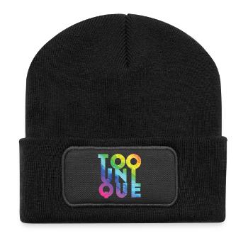 Too Unique - Recycled Patch Beanie - black - Front