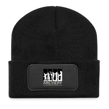 Tir à l'arc Tir à l'arc Bow cadeau Arbalète - Beanie recyclé à patch - noir - Devant
