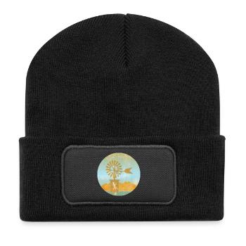 Moulin à vent - Baléares - Beanie recyclé à patch - noir - Devant