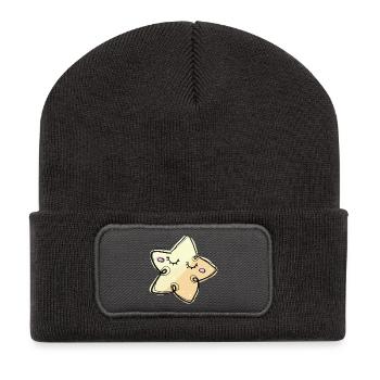 ASTERISK - Recycled Patch Beanie - dark grey - Front