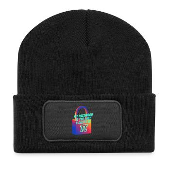 Mon mot de passe est le dernier 8 chiffres de Pi Math Nerd - Beanie recyclé à patch - noir - Devant
