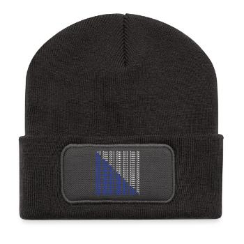 Police des armoiries du canton de Zurich - Beanie recyclé à patch - charbon - Devant