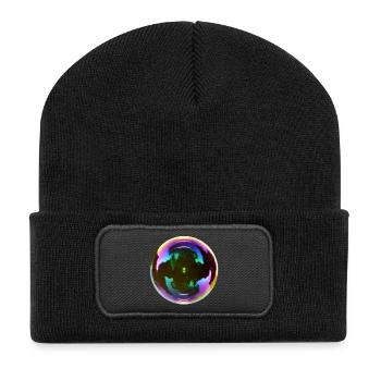 bubble - Recycled Patch Beanie - black - Front